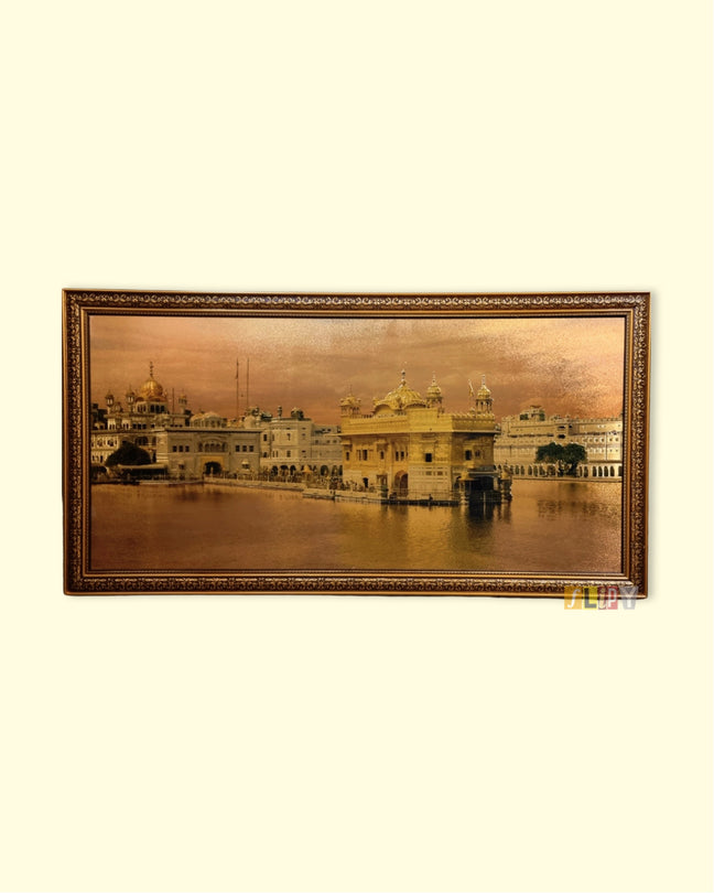 Beautiful View of Golden Temple with Full Golden Base (Large)