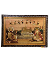 Golden Temple with 10 Gurus - Golden Tone (Medium)