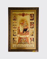 10 Gurus and Guru Granth Sahib Ji - Golden Tone (Medium)