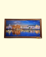 Beautiful View of Golden Temple with Blue Waters (Large)