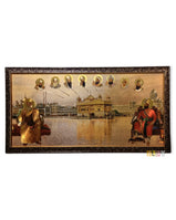 Golden Temple with 10 Gurus - Golden Tone (Large)