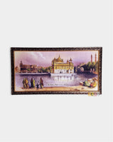 Colourful Painting depicting Golden Temple in Year 1833 (Large)