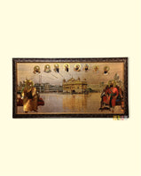 Golden Temple with 10 Gurus - Golden Tone (Large)